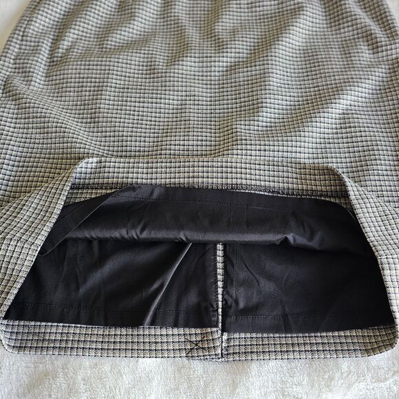 Calvin Klein Gray Heathered Lined Pencil Skirt Size 14 NWT Stretch Career Office - Picture 7 of 7